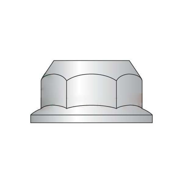 Newport Fasteners Flange Nut, M4-0.70, 316 Stainless Steel, Not Graded, 7 mm Hex Wd, 3000 PK 219232 - main